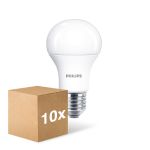 Confezione Multipack 10x Philips Corepro LED Bulbo E27 Pera Ghiaccio 10.5W 1055lm - 930 Luce Calda -  | Miglior Resa Cromatica - Sostitutiva 75W