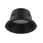 Noxion Downlight LED Hera Profondo Incasso Nero 21W 2400lm - 827-840 CCT | 226mm - Ritaglio 200mm